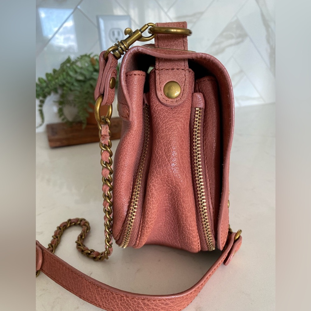Jerome Dreyfuss Rose Leather Crossbody Bag - Picture 3 of 15